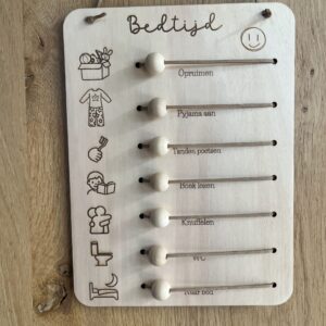 Planningbord met kralen